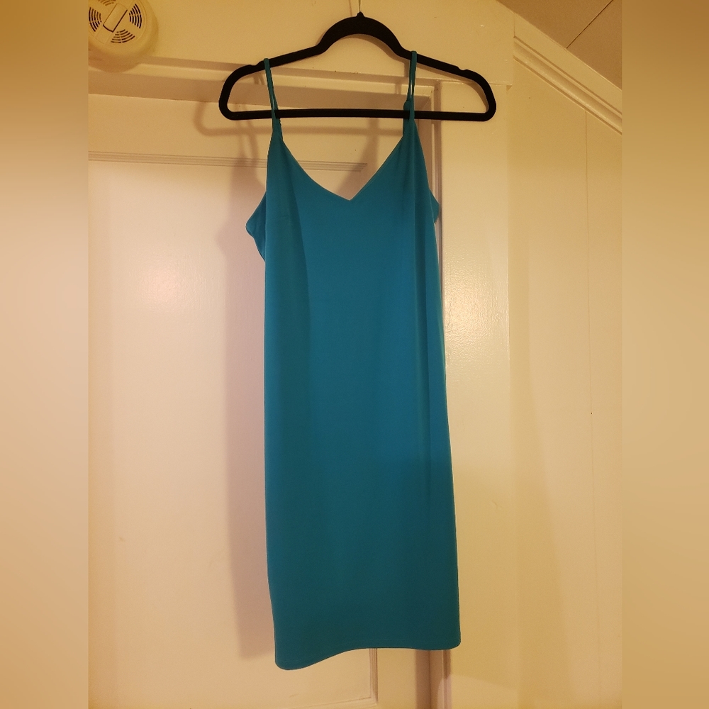 Blue Sheath Dress from Express size Med
